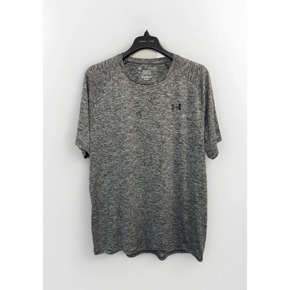 UNDER ARMOUR Men's XL The Tech‎ Tee Short Sleeve Performance Shirt Grey Heather